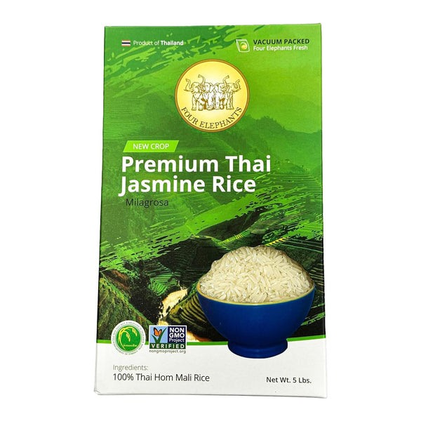 5 Pounds (LBS) Premium Thai Hom Mali Jasmine Rice | Endorsed By