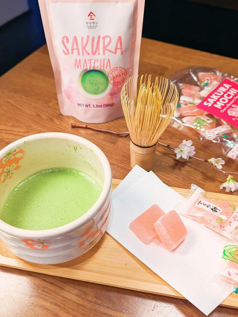 300g/10.58oz, YAMASAN KYOTO UJI Japanese Sakura Mochi Candies, Real Traditional Cherry blossom Rice Cakes, Japanese