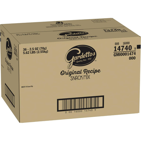 Gardetto's Snack Mix, Original Recipe, Family Size, 2.5 oz (Pack of 36)