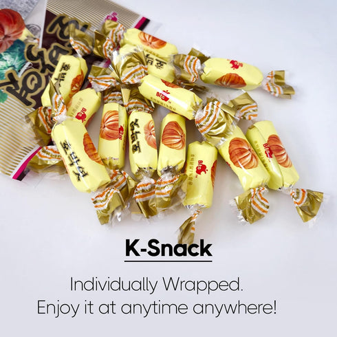 105g 3Packs 11.11oz) COELO Pumpkin Yeot x (Total Korean Traditional Sweet Soft Candy Dessert Chewy Texture Treats