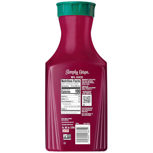 52oz SIMPLY GRAPE FRUIT DRINK