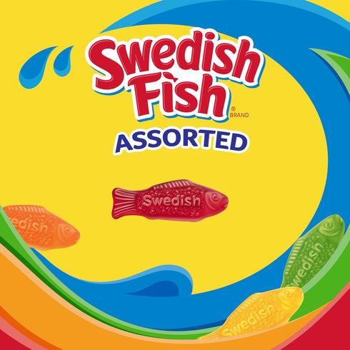 Gummy 5 lb SWEDISH FISH Assorted Soft & Chewy Candy, Bulk Candy