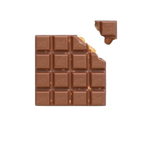 3.5 11 Pack, 100% Ritter Sport Milk Chocolate with Whole Almonds, Ounce Bar, certified Sustainable Cocoa