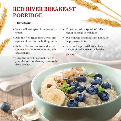 (2lbs 908g) (1-Pack) Red River Cereal - Cracked Wheat Hot Cereal / Made in Canada at Arva Flour Mills - All Natural