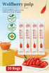 100% -15ml*20 Goji Berries Fruit Puree Raw Liquid Drink (Wolfberries Juice) pure juice Undiluted PCSNo Added Sugar