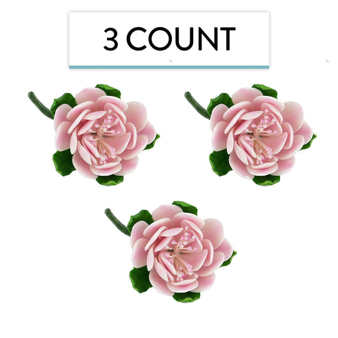 3 Count Global Sugar Art Protea Sugar Cake Flowers Medium Pink, by Chef Alan Tetreault