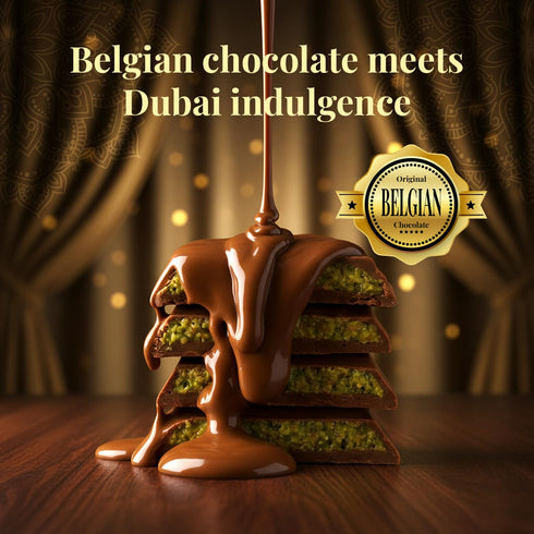 (95g 3.35 oz) (1 Pack, ChocCart Dubai Chocolate Premium with Kunafa & Pistachio Filling Viral Knafeh Chocolate Dessert