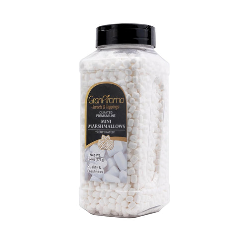 (6.24 GranAroma Dehydrated Marshmallows, Crunchy, Perfect for Hot Cocoa, Cereal Topping, Baking, and Snacking Ounce)