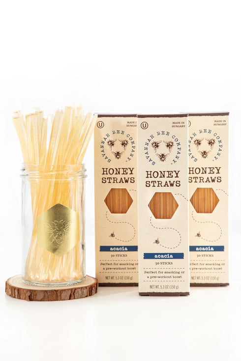 30ct, 5.3 OZ SAVANNAH BEE CO Honey Straws