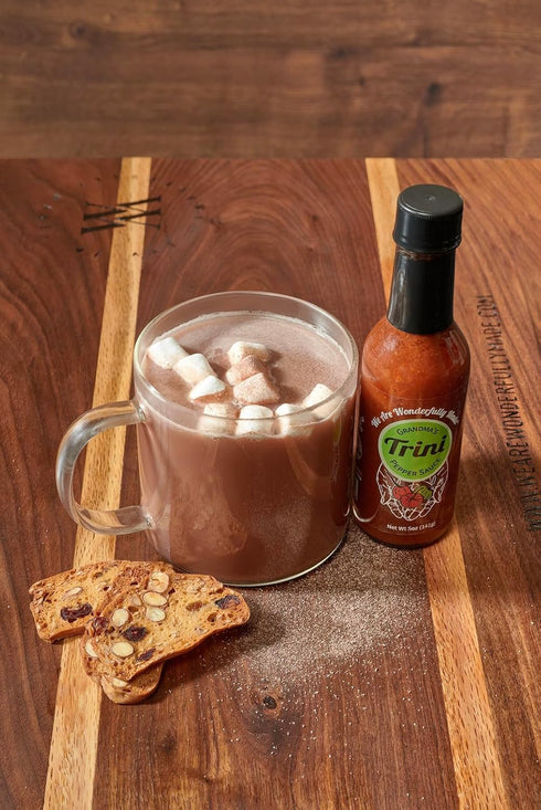 Grandma's Trini Pepper Sauce - Hot Heat Hot Sauce, Vegan, Gluten Free, 5 oz Bottle