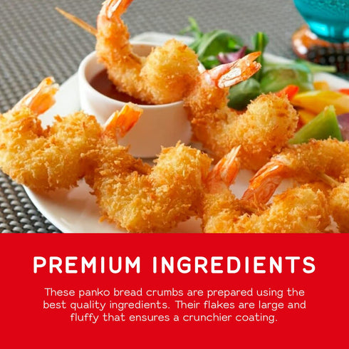 Japanese Style Panko Bread Crumbs, 6.98oz, Light and Crunchy Wheat Flakes