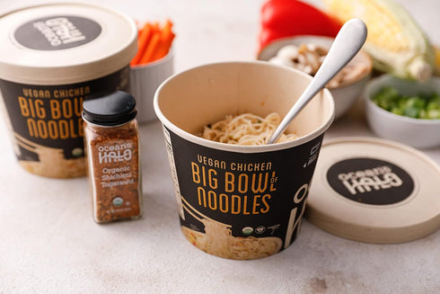 6-Pack Ocean's Halo, Organic and Vegan Chicken Noodle Bowl