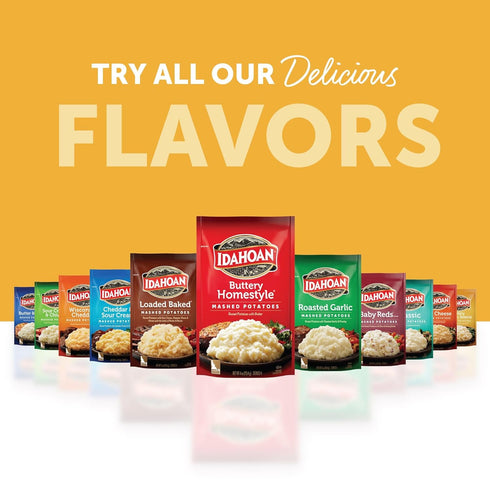 100% 4 4.1 (Pack 10) Idahoan Buttery Golden Selects Mashed Potatoes, Naturally Gluten-Free, Real Idaho Potatoes