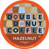 80 Count (Pack 1) Double Donut Coffee Flavored Coffee Pods, Caffeinated Hazelnut Coffee Pods for Keurig K Cups
