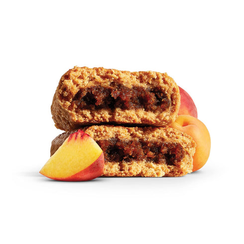 6 Count (Pack 6) Nature's Bakery Whole Wheat Fig Bars, Peach Apricot, Real Fruit, Vegan, Non-GMO, Snack bar