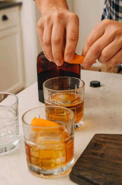 Bittermilk Single Serve No.1 Bourbon Barrel Aged Old Fashioned Mix – Cocktail Bitters Set - Mini Mixers, 5-Pack