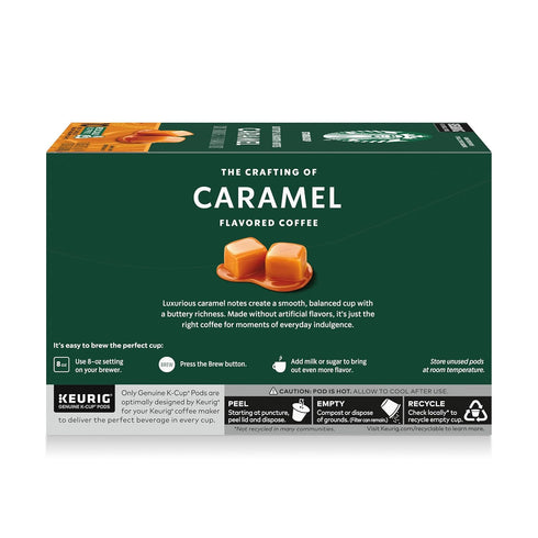 Coffee100% Arabica1 (40 Starbucks K-Cup Coffee PodsCaramel Flavored box pods)