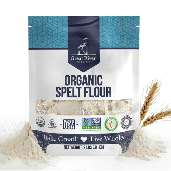 Great River Milling Organic Spelt Flour | Whole Grain Ancient Wheat Flour