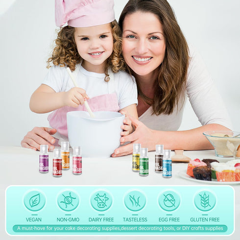 80 2.7 Fl.Oz (20ml set Oil Based Food Coloring for Chocolate, Candy Melts, Donuts, Strawberries, Frosting, Cake