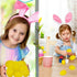 60 1 1 GCQJOQ Easter Eggs Plastic Fillable Easter Eggs Bulk for Easter Theme Party Favor, Yellow Eggs, Gold Egg, White