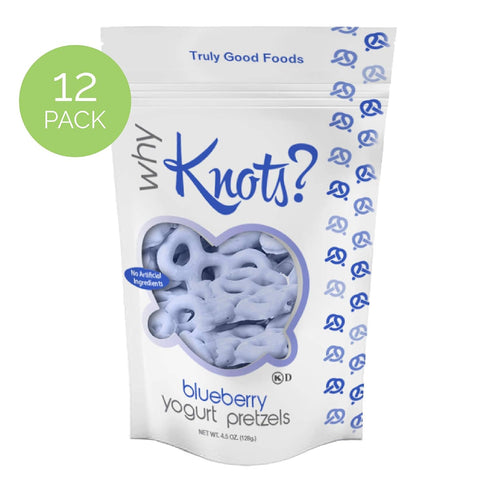 4.5oz, 12-count Bluberry Yogurt Pretzels Why Knots?