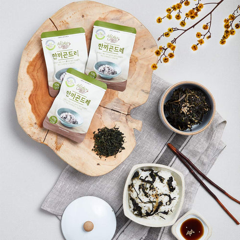 Pyeongchang Hanggi Gondre Namul for Bibimbap with Rich Flavor, Dried Topping Vegetables for Rice Cooking, Korean Food