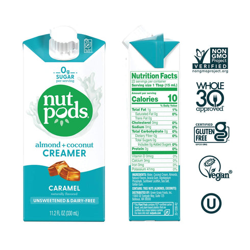 3 pack 4 pack nutpods Barista Basics Non Dairy Coffee Creamer Bundle: a of Classic Chocolate and a of French Vanilla
