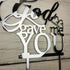 God Gave Me You Wedding Cake Topper for Wedding/Engagement/Marriage Party Decorations, Mirror Silvery Acrylic