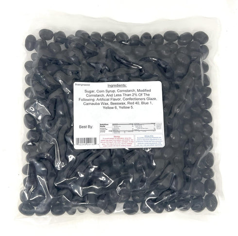 2 Lbs. YANKEETRADERS Black Jelly Beans - Licorice Flavor