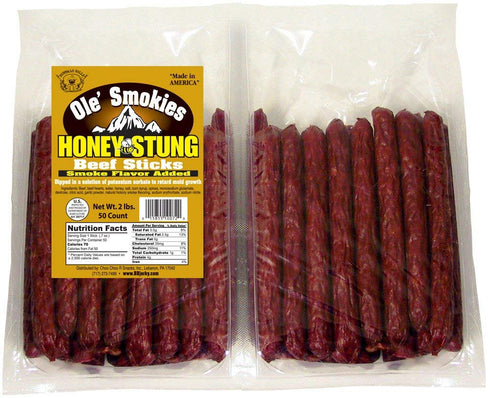Buffalo Bills 2 lbs Honey Stung 6" Ole' Smokies Saddlebag (50 beef