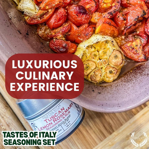 Set Pack GLP-1 Italian Seasoning Gift | Tastes of Italy | Artisanal Spice Blends Six | Non GMO, All Natural | No MSG