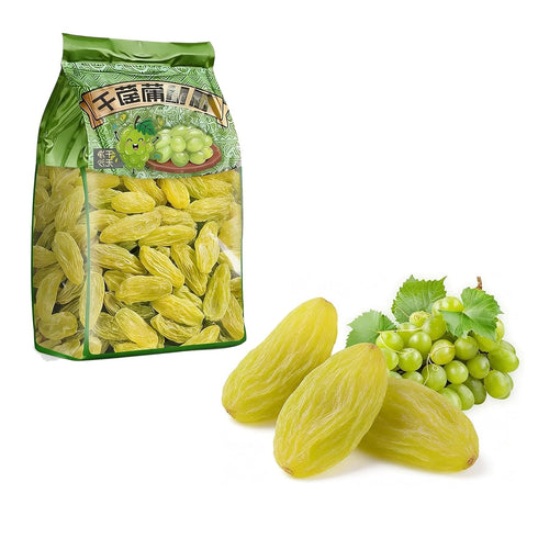 KLYso 500g Premium Golden Raisins - Ready To Eat Dried Fruit, Soft &