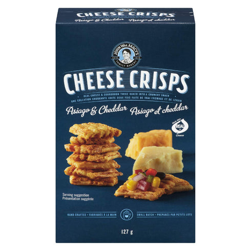 JOHN MACYS Cheddar Asiago Cheesecrisps, 4.5 OZ