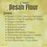 100% (300 Yamkay Organic Kadalai Maavu Pure Besan Flour (Gram Flour/Chickpea Flour) | Natural, Gluten-Free GM, Besan