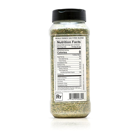 16 oz Spiceology - Really Ranch Salt Free Seasoning - Use On: Ranch Dip, Roasted Veggies or Chicken