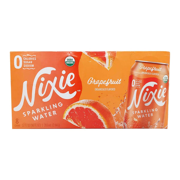 Nixie Organic Grapefruit Sparkling Water 8 Pack, 12 FZ