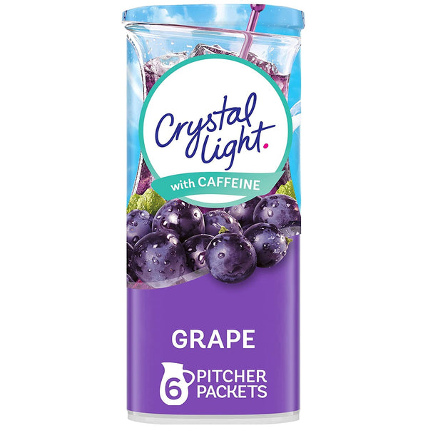 Crystal Light Sugar-Free Energy Grape Naturally Flavored Powdered Drink Mix 6 Count