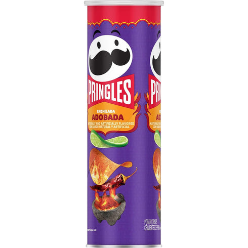 5.5oz (1 Pringles Potato Crisps, Lunch Snacks, On-the-Go Snack, Enchilada Adobada, Can Can)