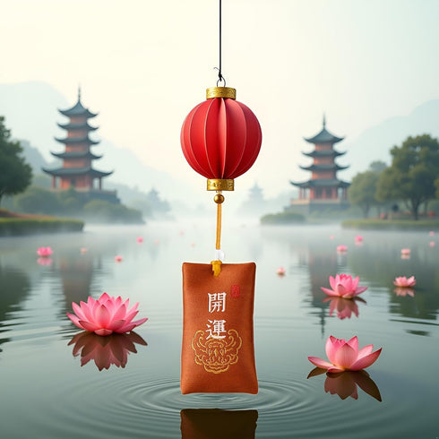 Rosojodg Red Lucky Spiritual Salt Pouch, Spiritual Salt with Sachet, Buddhist Spiritual Salts Pouch Necklace for Money