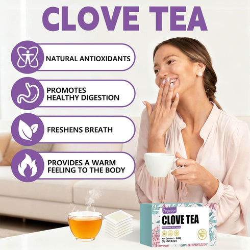 Tenyxarae Bags120 (2g/Bag), 100% Clove Tea Teabags Made from Natural Clove Flower Buds | Supports Digestion