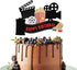 Movie Happy Birthday Cake Topper - Hollywood Oscar Theme Cake Decorations for Film Projector Party