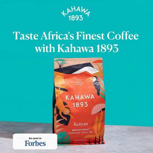 1893 24 Oz Kahawa Whole Bean Coffee Medium Roast Kenyan Blend - As Seen on Shark Tank, High Antioxidants, Naturally