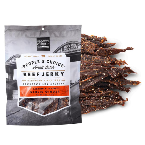 Peoples Choice Beef Jerky Tasting Kitchen Garlic Ginger Sweet & Savory 10g