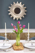 10 KaBloom - Bouquet of Pink Tulips Without Vase - Fresh Flowers for Birthday, Valentine's & Mother's Day