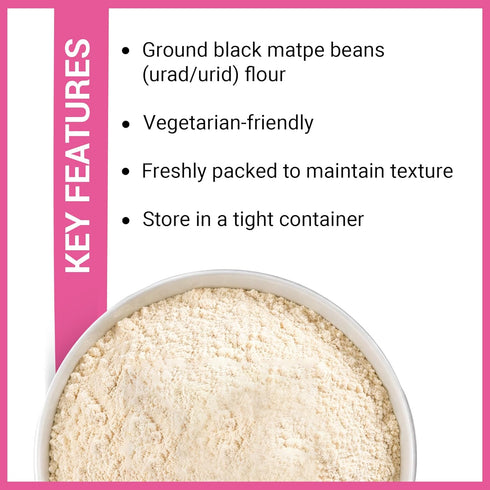 Jalpur 100g Black Matpe Bean Flour (papad flour)