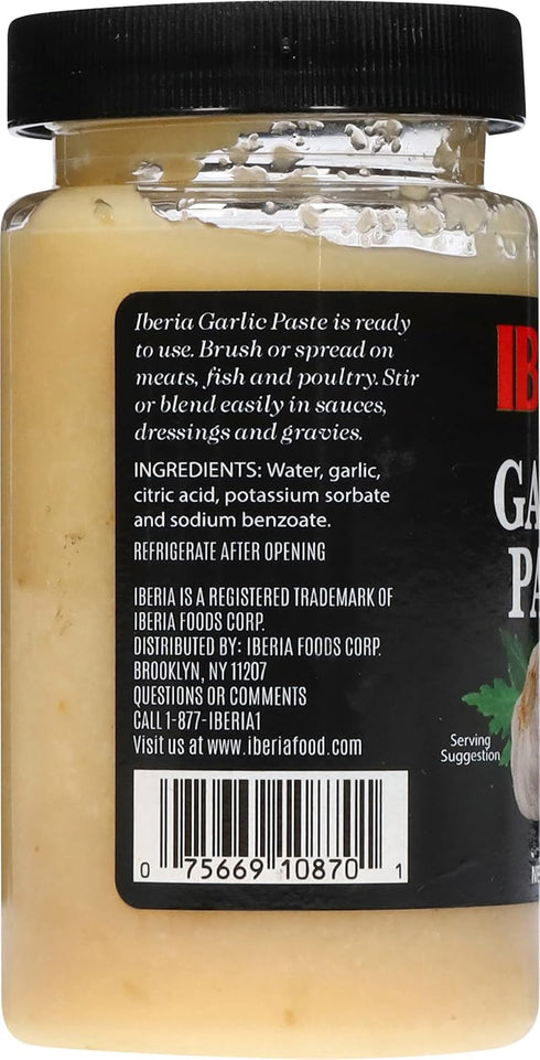 8 Iberia Garlic Paste, Ounce