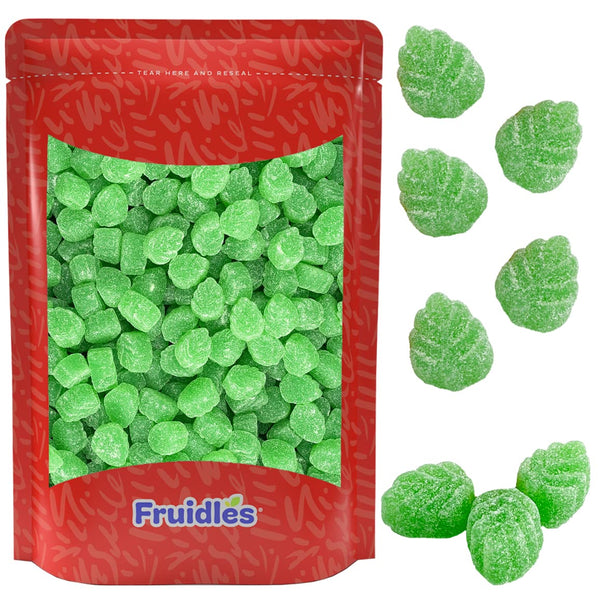 Fruidles Spearmint Leaves, Delicious Gummy Jelly Candy, Gluten-Free, Fun and Festive Holiday