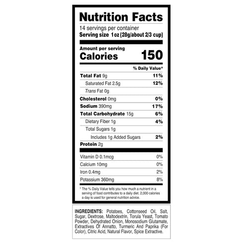 14 oz Utz Potato Stix, BBQ Flavor, Canister