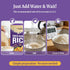 10 Packs 2.12oz Hethstia Dried Konjac Rice, Gluten Free Dried Shirataki Rice, Sugar Free, Plant-Based, Low Fat, Vegan