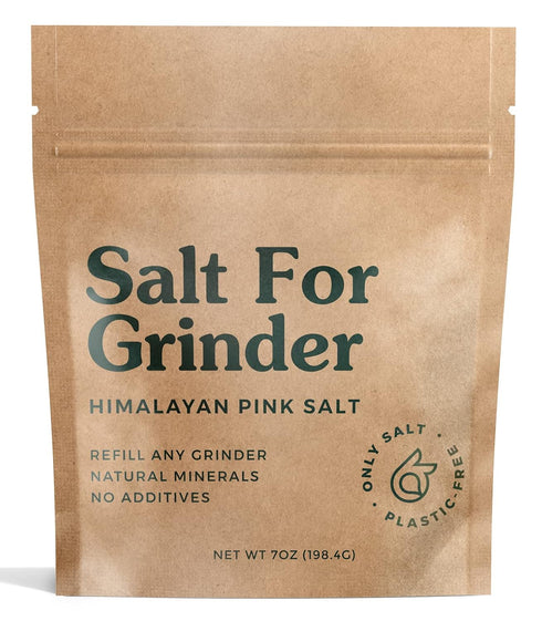 Himalayan Pink Salt for Grinder Refills - Organic, Unrefined, Kosher - Coarse